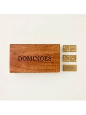 Wood and Brass Dominoes - Hearth & Hand with Magnolia